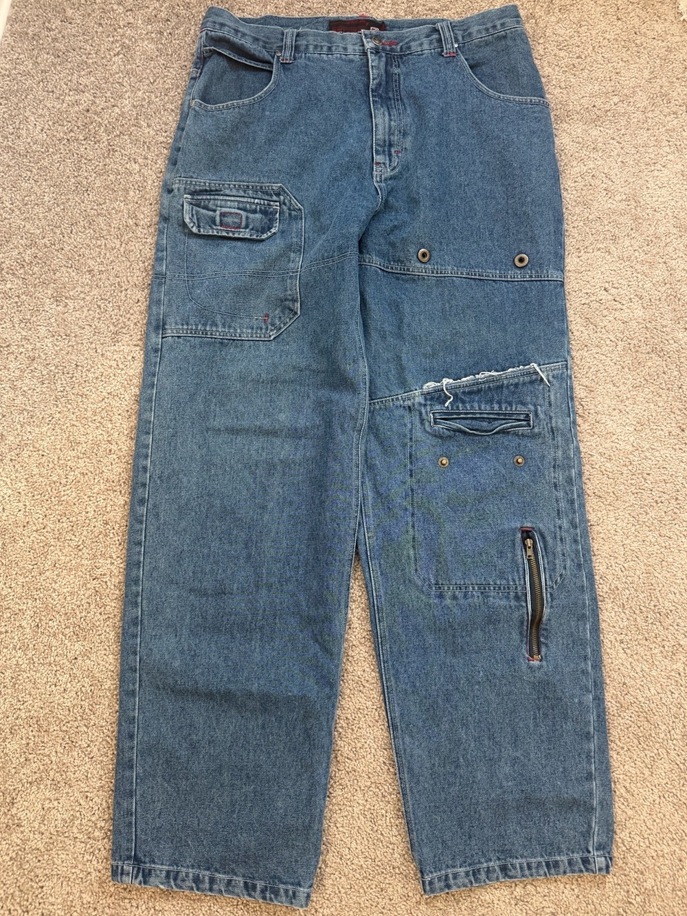 Y2K baggy jeans grunge urban navy crew co denim vintage